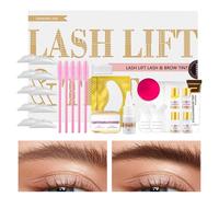 Eyelash Perming and Coloring Kit, Eyelash and Eyebrow Perming Coloring Kit, Long Lasting Up to 8 Weeks, Lash and Brow Cosmetic Set for Home and Salon Use, Perfect for Travel and Special Occasioni