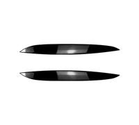 Eyelids Frame Light Cover Trim Sticke 2 pezzi ABS nero fari sopracciglia palpebre decorazione copertura trim auto adatto per Volkswagen Golf 4 Mk4 1997-2006(Glossy Black)