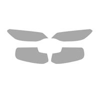 Eyelids Frame Pellicola protettiva per fari auto, tinta fari, adesivo trasparente in TPU per fanali posteriori, per BMW M2 F87 Competition CS dal 2016 in poi(Set Transparent)