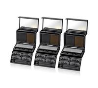Eyeliner 3 in 1 e Timbro Ciglia Inferiori Kit, Nero e Marrone w | Waterproof, Antisbavatura, Asciugatura rapida, Punta fine, Sguardo alato, Neo, Principiante(#3Pcs)