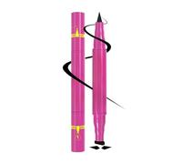 Eyeliner a Doppia Testa con Timbro - Eyeliner Waterproof Nero ad Asciugatura Rapida - Strumento Facile per Occhi di Gatto, Perfetto per Principianti (Nero)