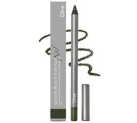 Eyeliner a lunga tenuta 1440 minuti waterproof con contorno naturale opaco glitterato, eyeliner colorato scorrevole e facile da applicare, in gel ultra pigmentato a lunga tenuta (Olive)