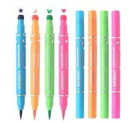 eyeliner-colpisci, eyeliner fluido a prova di - fluido, 4 colori, strumenti fatti per il modello degli occhi con stella, luna, farfalle, forme del cuore per le feste