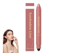Eyeliner e ombretto 2 in 1, ombretto incompleto, stick a doppia punta, anti-sbavature, waterproof, a lunga tenuta, applicazione delicata e scorrevole (Oro rosa)