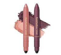Eyeliner e ombretto 2 in 1, penna illuminante per ombretto in crema waterproof, semplice da applicare, resistente alle sbavature, a lunga tenuta, morbido e facile da colorare (C-2PCS)