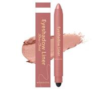 Eyeliner impermeabile 2025, opaco ad asciugatura rapida, penna Kajal, colore nero, con spugna Shadow Liner 2 in 1, eyeshadow resistente alle sbavature, colore nero (6 pezzi)