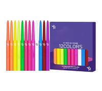 Eyeliner liquido colorato - Set eyeliner fluorescente in 12 colori, Liner liquido fluorescente UV impermeabile ad asciugatura rapida | Kit per trucco a lunga durata altamente pigmentato fest