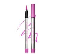 Eyeliner liquido con brillantini, impermeabile, raggi UV, glitter metallici, a lunga durata, facile da applicare e ad alta pigmentazione, asciugatura e linee definite, vegano 06 viola