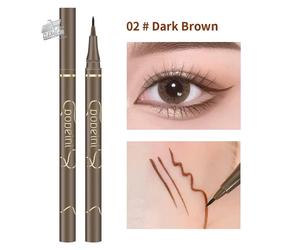 Eyeliner Liquido Impermeabile Ad Asciugatura Rapida/Ultra Fine Opaco Nero Marron