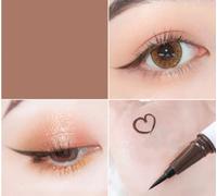 Eyeliner Liquido Impermeabile, Colorati Timbro ad Asciugatura Rapida Penna per Trucco, Eyeliner Liquido ad Alta Precisione (Marrone)