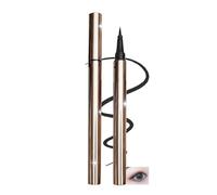 Eyeliner liquido nero oro rosa con punta in feltro ultra fine per linee precise e trucco alato, formula impermeabile a prova di sbavature, a lunga durata, ad asciugatura rapida, resistente al sudore