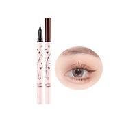 Eyeliner Liquido, Penna Colorata Liquido a Lunga Durata, Formula Waterproof, Tratto Ultra Preciso Marrone