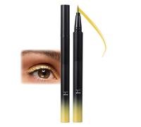 Eyeliner metallico con brillantini, Gold Diamond Liquid Eyeliner, penna liquida con brillantini, impermeabile e resistente alle sbavature, matita per occhi metallica, altamente pigmentata e durevole