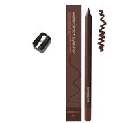 Eyeliner Pencil - 24 Hr Waterproof Eyeliner Duo Sharpenable Eye Pencil, 2 in 1 Eye Liner and Eyebrow Pencils Waterproof Eyeliners, No Smudging, Fading, Smooth & Easy to Color (Chocolate)