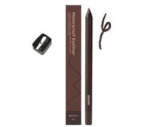 Eyeliner Pencil - 24 Hr Waterproof Eyeliner Duo Sharpenable Eye Pencil, 2 in 1 Eye Liner and Eyebrow Pencils Waterproof Eyeliners, No Smudging, Fading, Smooth & Easy to Color (Brown)