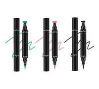 Eyeliner Stamp 2-in-1 con Matita Occhi Nera Waterproof - Inglot Eyeliner con Timbri Ala per Occhio di Gatto, Formula Impermeabile Anti-Sbavatura con Timbri Sinistro e Destro (#3pcs, 3.5g)