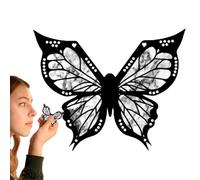 Eyeliner Stencils Multifunctional Eye Makeup Tool Eyeshadow Shaper Mascara Shield Eyeliner Stamp Applicator Perfect Wing & Smokey Eyes, Suitable For All Eye Shapes,3.54x2.95 Inches