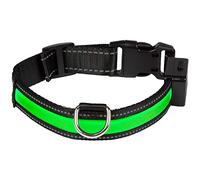 Collare luminoso a LED Eyenimal, verde - Tg. S: circonferenza 40 - 45 cm x H 2,5 cm