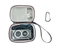 EYEPICK CHUZHAO Camera Case, Carrying Bag for CHUZHAO Retro Mini Digital Camera, Waterproof Hard Travel Protective Storage Case Soft Lining with Handle Strap and Carabiner, Black