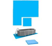 EYEPOWER 8 tappetini Grandi: 1,9 m², Base per Piscina, 50 x 50 cm, Tappetino per Piscina, per Esterni, Tappetino Protettivo per Piscina, Tappetino Protettivo sotto Piscina, Tappetino per Piscina