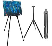 EYEPOWER Cavalletto per Pittori sostenere esporre dipingere Tele Quadri | treppiede in Alluminio Regolabile in Altezza da 57 cm a 180 cm | incl Sacca per Trasporto