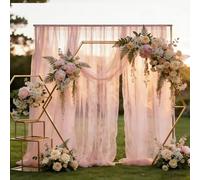 EYERIYO - Tessuto di organza in rotolo, 3 m x 160 cm, tulle morbido per cucito, tessuto a rete per decorazioni, drappeggio, tessuto per archi nuziali, per cerimonie, feste, decorazioni per porte