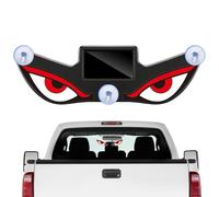 Eyes for Car Windshield - Solar Powered Universal Waterproof Sign for Decor | LED incandescente pupille con sensore automatico crepuscolo e supporto a ventosa, pannello animato, luce finestra per