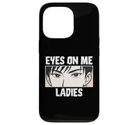 Eyes On Me Ladies Anime Style Confident Cool Guy Custodia per iPhone 13 Pro