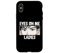 Eyes On Me Ladies Anime Style Confident Cool Guy Custodia per iPhone X/XS