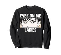 Eyes On Me Ladies Anime Style Confident Cool Guy Felpa