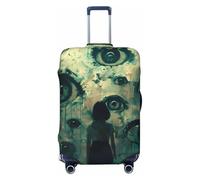 Eyes Watching In The Dark - Copribagagli da viaggio elastico, per valigie, 45-81 cm, Nero , XL