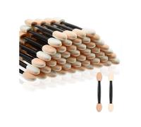 Eyeshadow Applicator, 50 Pieces Eyeshadow Applicator Double Sided Eye Makeup Applicator Short Sponge Eyeshadow Applicator