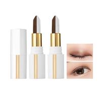 Eyeshadow Pencil, 2 Pezzi Ombretto Duo Stick Ombretto, Due Colori Matita Ombretto Impermeabile,Ombretto in Stick Sfumato, Penna Per Trucco A Due Colori Lunga Tenuta Trucco Occhi Facile da Usare (1#)