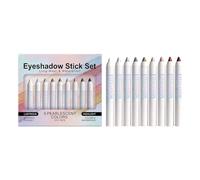 Eyeshadow Stick - 9 Color Matte Set for Makeup Looks, Buildable Shimmer Cream Pigment with Smooth Glide Formula & Portable Beauty Cosmetic Collection for Women Teen Girls Travel Vacation Party Dating