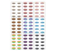 Eyeshadow Stickers Patch Kit, Makeup Adhesive Eye Decals, Skin Friendly Waterproof Design, Vibrant Styles for Party, Stage, Dating, Travel, Gathering, Women Use, 5.83x8.19 Inches