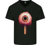 Eyesicle Horror Hangover Eye Gotico Demone Maglietta In Cotone A V Per Uomo
