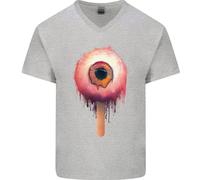 Eyesicle Horror Hangover Eye Gotico Demone Maglietta In Cotone A V Per Uomo
