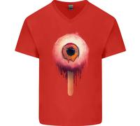 Eyesicle Horror Hangover Eye Gotico Demone Maglietta In Cotone A V Per Uomo