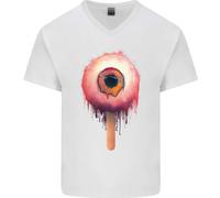 Eyesicle Horror Hangover Eye Gotico Demone Maglietta In Cotone A V Per Uomo