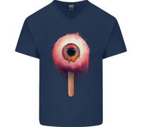 Eyesicle Horror Hangover Eye Gotico Demone Maglietta In Cotone A V Per Uomo