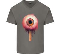 Eyesicle Horror Hangover Eye Gotico Demone Maglietta In Cotone A V Per Uomo