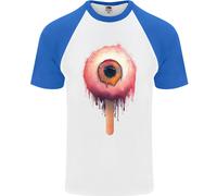 Eyesicle Horror Hangover Eye Gotico Demone Uomo S/S Maglietta Baseball