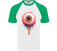 Eyesicle Horror Hangover Eye Gotico Demone Uomo S/S Maglietta Baseball