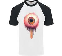 Eyesicle Horror Hangover Eye Gotico Demone Uomo S/S Maglietta Baseball