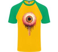 Eyesicle Horror Hangover Eye Gotico Demone Uomo S/S Maglietta Baseball