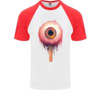 Eyesicle Horror Hangover Eye Gotico Demone Uomo S/S Maglietta Baseball