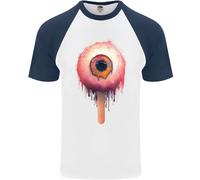 Eyesicle Horror Hangover Eye Gotico Demone Uomo S/S Maglietta Baseball