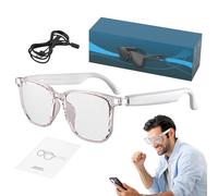 Eyewear Di Traduzione AI - Occhiali Voci Intelligenti, Traduttore Audio Multilingue | Gadget Di Comunicazione Mani Libere, Interprete In Reale Per Riunioni Transfrontaliere E Disc