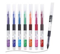 EYEYE Pennarelli artistici a punta fine, tratto da 1,0 mm, confezione da 8 penne a inchiostro liquido, colori assortiti, per disegno, forniture scolastiche e ufficio