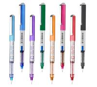 EYEYE Penne a sfera con inchiostro liquido, punta extra fine da 0,5 mm, 8 colori, ad asciugatura rapida, per disegnare, colorare, diario, prendere appunti, forniture per ufficio